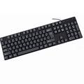 Standard Wired USB Keyboard & Mouse Combo – Ergonomic Soft-Touch Office Set طقم كيبورد وماوس سلكي يو إس بي من BIOJBE - للمكاتب والكمبيوتر