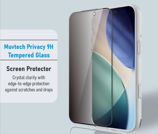 SHOPZO Edge-to-Edge 9H Privacy Tempered Glass Screen Protector for iPhone (شاشة حماية لقافة)
