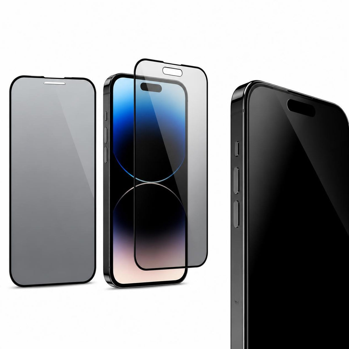 SHOPZO Edge-to-Edge 9H Privacy Tempered Glass Screen Protector for iPhone (شاشة حماية لقافة)